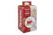 2pc Tovolo Ornamental Ice Maker Mould Set w Silicone Cap Tree Snowflake