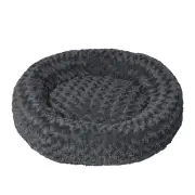 PaWz Calming Dog Bed Warm Soft Plush Pet Cat Cave Washable Portable Dark Grey M