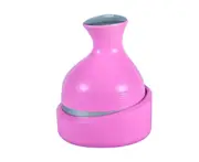 Electric Scalp Head Massager Waterproof Massager with 4 Heads for Hair Growth and Stress Release Massage-Pink
