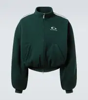 [Balenciaga] Balenciaga Loop Sports Icon fleece bomber jacket AU 87 green