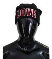 Dolce & Gabbana Elegant Black Virgin Wool Women's Beanie Authentic