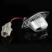 MKVAXR 2Pcs Car Number License Plate Light Canbus For Crv Jazz Hrv Frv Cr v, for Odyssey Stream 12V SMD 18 Number Lamp Car Number Plate Light