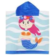 Onkaparinga Kids 60x120cm Absorbent Hooded Beach Towel - Mermaid
