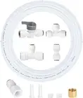 Ice Maker Water Line Kit - Food Grade Refrigerator/Fridge Water Line Kit,25Ft 1/