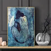 Stretched Blue Nude by Pablo Picasso Wall Art Home Decor