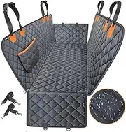 Hard Bottom Car Seat Cover for Back Seat - Scratch Proof, Non-Slip, Detachable Soft Hammock for Pets, Waterproof Pet Travel Accessory