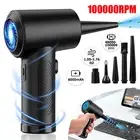 100000RPM Handheld Cordless Air Duster Compressed Home & Car Air Blower Cleaner
