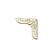 Metal Book Corner Protectors Edge Cover Guard 15 x 15 x 2mm Gold Tone 100pcs