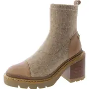 Sam Edelman Womens Tan Toe Cap Ankle Boots Shoes 7.5 Medium (B,M) BHFO 5140