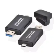 2pcs Two in one type-C + USB 3.0 SD TF micro SD reader universal dual card