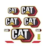 Decal Sticker Set CAT 349 Digger Excavator Decal Set