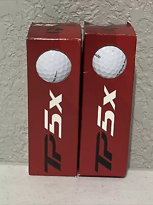 TaylorMade TP5x Golf Balls White 2 Sleeves 6 Balls Tour Flight Urethane NEW