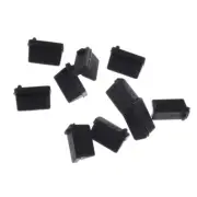 10X Black Rubber A Type Female USB Anti Dust Protector Plugs Stopper Cover_Z0