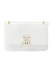 TB leather mini bag One size White