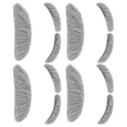 4 Sets Fake Gray Mustache Old Man Eyebrows and Artificial Beard Elderly