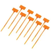 250pcs Marker Cable Zip Ties, 4 Inch Self-Locking Labels Zip Tie Wraps,Orange