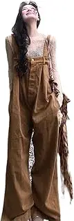 [YiKeGuiHuaShu] Suspender Jeans Women's Autumn and Winter Wide Leg Pants Casual Loose Jumpsuit Overalls