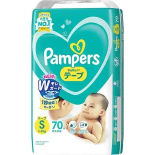 PAMPERS 幫寶適 日本全新巧虎黏貼尿布-NB76,S70,M56,L48片x4包