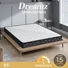 Dreamz Spring Mattress Bed Pocket Tight Top Foam Medium Soft King Single 16CM