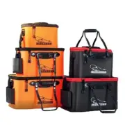 Portable Fishing Bag Collapsible Bucket Live Fish Camping Water Container Pan
