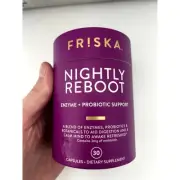 Friska Nightly Reboot Enzyme + Probiotic Capsule 08/23