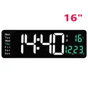 Large Digital Big Jumbo LED Wall Desk Clock Display with Calendar Temperature AU