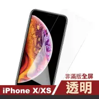 在飛比找momo購物網優惠-iPhone X XS 透明高清非滿版手機保護貼(iPhon