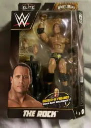 Wwe elite collection action figures The Rock Build A Figure Wrestle Mania Auth