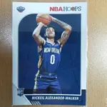 2019-20 HOOPS 紐奧良鵜鶘隊 NICKEIL ALEXANDER-WALKER RC 球員卡