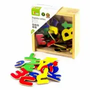 Wooden Magnetic Letters ALPHABET ABC Upper Lower Case 52 Pcs Fridge GIFT