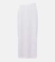[Wardrobe.NYC] Wardrobe.NYC Sheer lace midi skirt UK 8 white