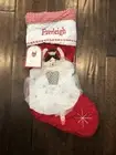 New Pottery Barn Kids Brunette Ballerina Red Christmas Stocking Mono Everleigh