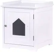 PAWLAND Decorative Cat House Home Indoor Pet Crate Wooden Litter Box Enclosure