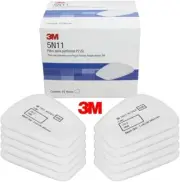 3M N95 Respirator Filter, 5N11,Series Respirators 6000 Series, 100 Per Case