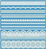 Anyana set of 4 huge 15.5" sugar edible cake silicone fondant impression lace mat cake decorating mold gum paste cupcake topper tool icing candy imprint baking moulds sugarcraft trimming flower
