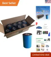 8 Rolls 4.33'' x 1476' Premium Resin Enhanced Wax Ribbon, 110mm x 450m Black ...