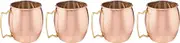 Aakrati Hammered Copper Mule Mug 16 Ounce (Set of 4)
