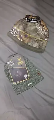 HOT SHOT Led Lighted & Stretch Fleece Performance Hunting Camo Beanie NWT OS
