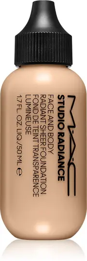 [Mac cosmetics] Studio Radiance waterproof makeup (Face and Body Radiant Sheer Foundation) 50 ml - Shade: N0