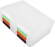 Gadpiparty A4 File Storage Box Plastic Paper Organizer Lids Office Supplies Storage 4pcs Set
