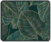 ITNRSIIET Mouse Pad with Stitched Edge Premium Textured Smooth Precise Operation Waterproof Washable Non-Slip Rubber Base Desktop Protection Mat, 10.2×8.3×0.12 inches, Palm Texture