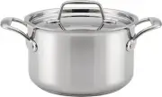 Breville Thermal Pro Clad 4 Quart Covered Saucepot, Medium, Stainless Steel
