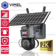 4G Solar Camera Security Construction Site Cam Monitoring 2K Farm Battery SIM
