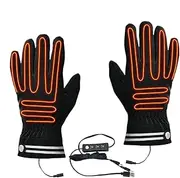 [LeoLeozz] USB Heated Gloves,Warm Heating Gloves USB Heated Gloves - Waterproof Winter Gloves Touchscreen Electric Thermal Gloves for Outdoor