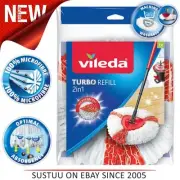 Vileda Easy Wring & Clean Turbo Microfibre 2in1 Replacement Spin Mop Refill