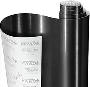 VViViD+ Metallic Gloss Black Pearl Premium Vinyl Wrap Film 3ft x 5ft Black