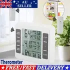 Digital Fridge Freezer Thermometer Wireless Audible Alarm Therometer + 2 Sensor
