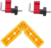 SHINEOFI 1 Set Ruler Positioning Squares for Woodworking High Precision Plastic Right Angle Clamps for DIY Furniture Assembly Picture Framing Durable No Burr Safe Design
