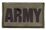 ARMY - 2" x 3" Hook & Loop 2 Piece OD Green Patch