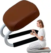 Meditation Bench, Yoga Seat, Mindfulness Stool, Portable Design Cushioned Comfort Natural Wood Finish Ideal for Home Practice Or Travel Use, 11.02x8.86x9.84 inches